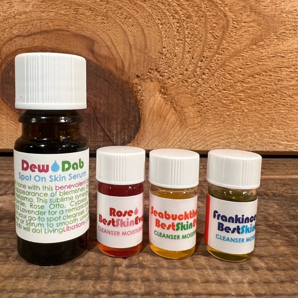 FLASH SALE  7 ITEMS Living Libations Skin Serum Trial Size Array